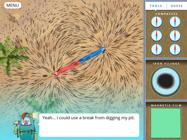 Science-based games offer interactive digital tools so students can try activities like testing the properties of  magnetism, mixing elements to create atoms or identifying forces that cause earthquakes.