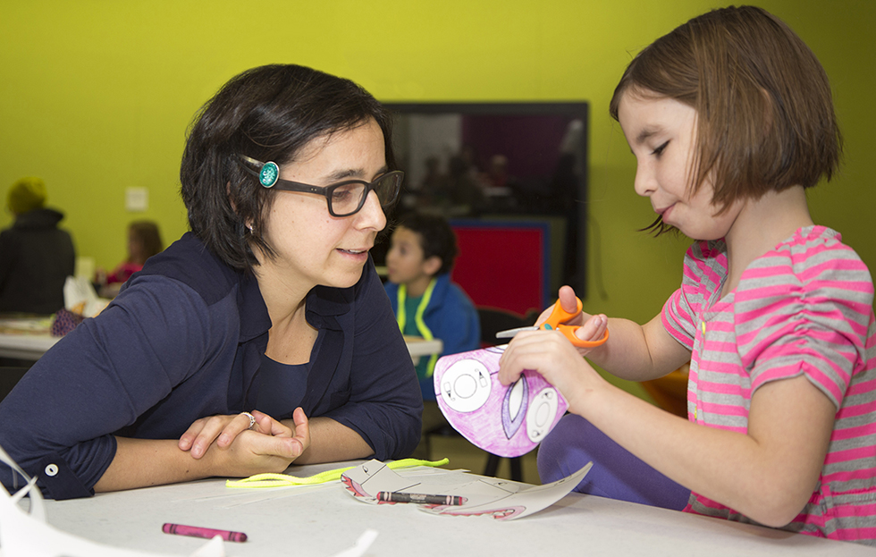 Researcher Erica Halverson, with help from daughter Grace, explores how making affects learning.
