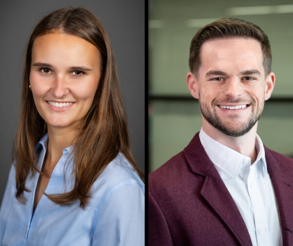 Headshots of Isabel McMullen and Taylor Odle.