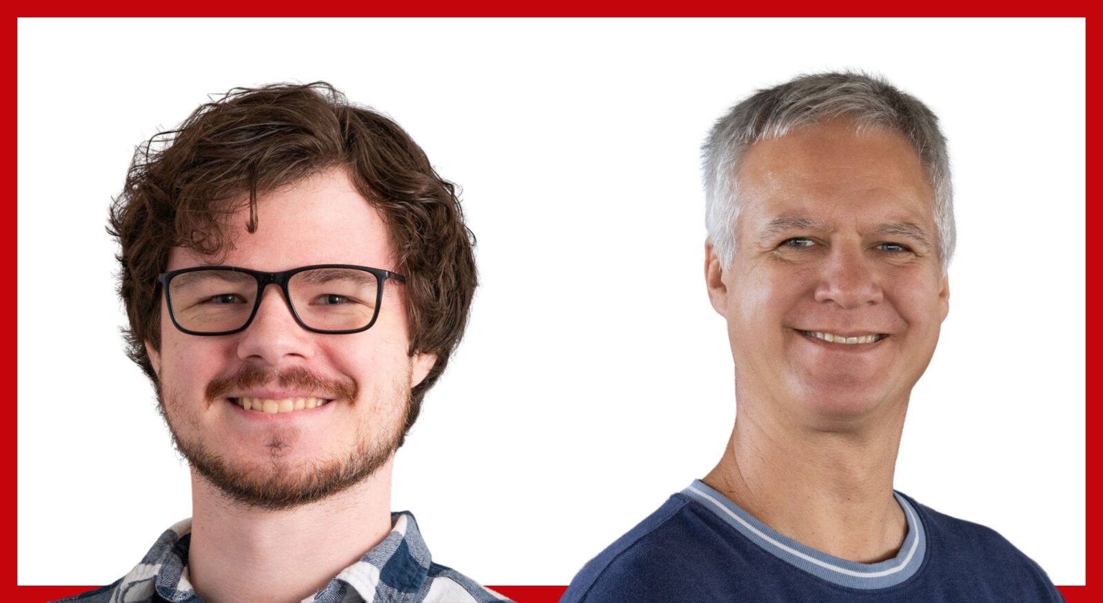 Headshots of Curtis Vineyard and Matthew Wolfgram with the backgrounds removed.